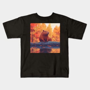 The Precious Capybara: An Endearing Companion Kids T-Shirt